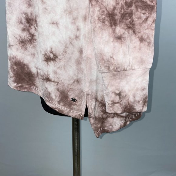 Soft & Sexy AEO M Tie Dye Cold Shoulder LS Top - Picture 5 of 12